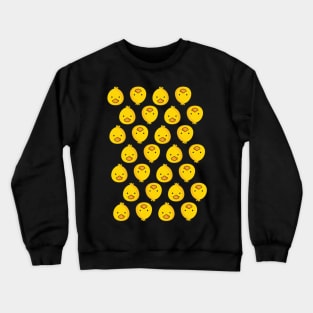 Cute Duck Face Yellow Design Crewneck Sweatshirt